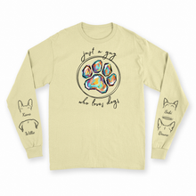 Load image into Gallery viewer, Just a Guy Who Loves Dogs - Custom Long Sleeve
